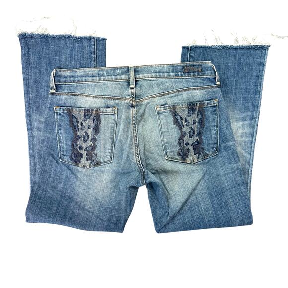 Citizens Of Humanity Kelly Low Waist Bootcut Jeans Y2K Animal Print Cheetah 30 - Picture 9 of 9